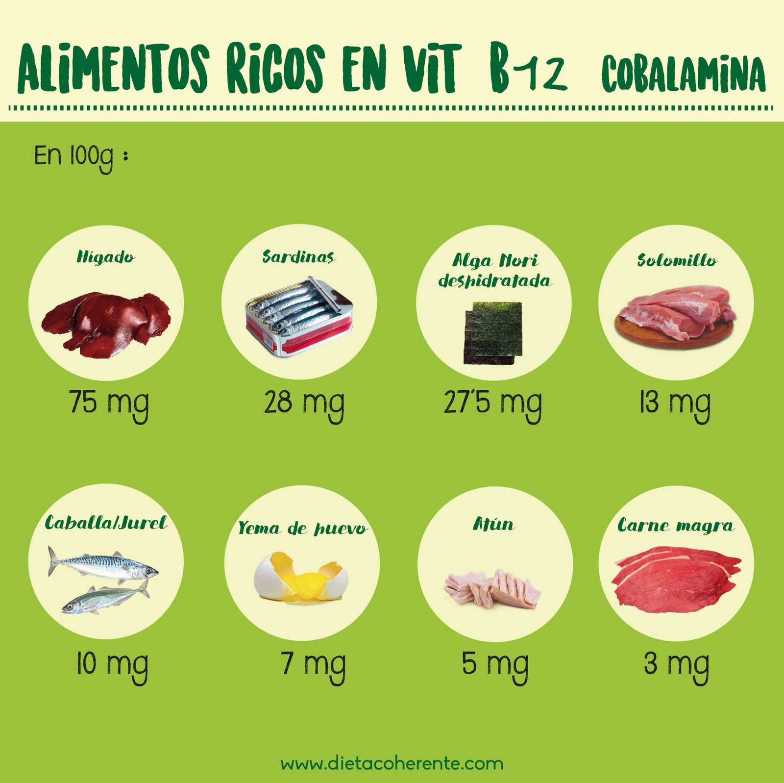 Alimentos Que Bajan La Vitamina B12