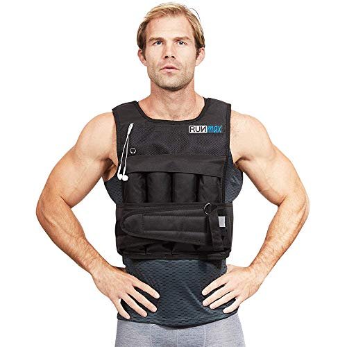 RUNmax rf20nop Run Fast 12lb-140lb Weighted Vest 20lb