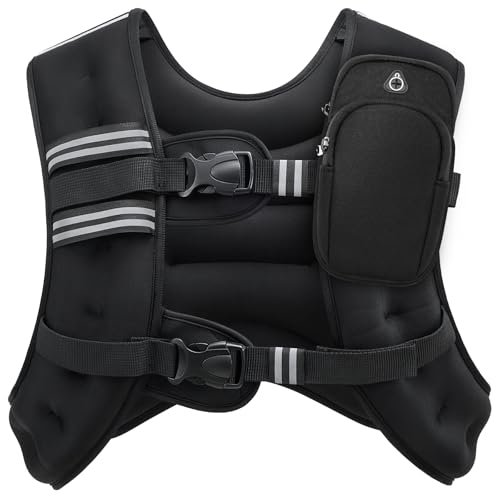 ZELUS Weighted Vest, 6lb/8lb/12lb/16lb/20lb/25lb/30lb...