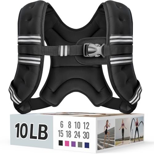 Zeerun Weighted Vest for Women & Men, 10LBS.