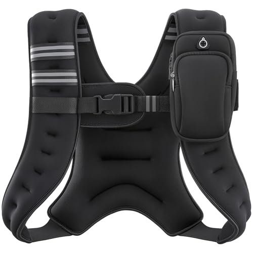 ZELUS Weighted Vest, 6lb/8lb/12lb/16lb/20lb/25lb/30lb...