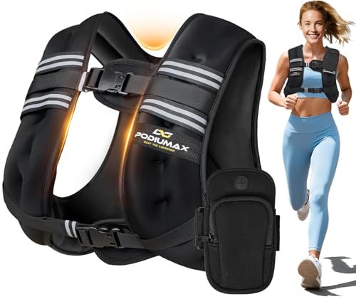 PodiuMax Weighted Vest for Women, 16lb with Adjustable...
